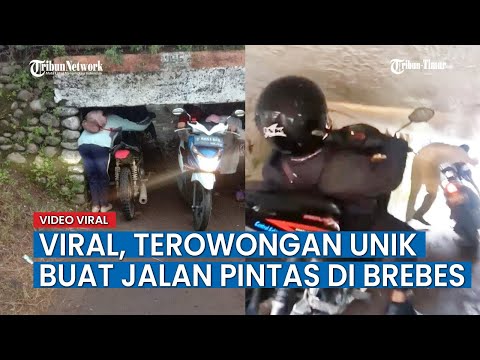 Viral di Sosmed Terowongan di Brebes Membuat Para Pemotor Kayang dan Bungkuk untuk Melewatinya