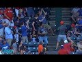 Shin-Soo Choo knocks a fan out with a home run, a breakdown