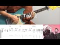 Cafune - Tek It (guitar cover with tabs & chords)