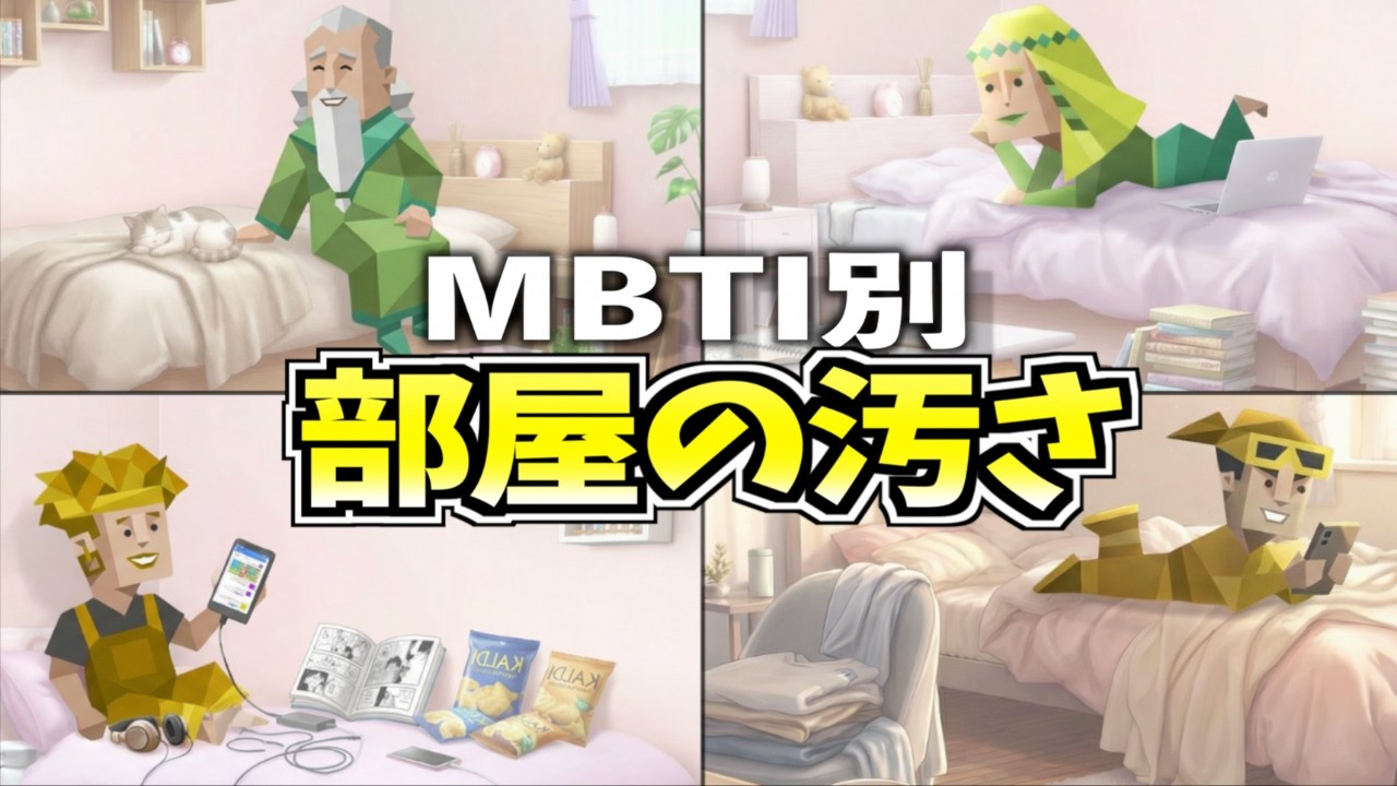 全MBTIの部屋あるあるを集めたらカオスすぎたwww【16タイプ診断】】