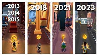 Subway Surfers Map Comparison NEW YORK | 2013 - 2014 - 2015 - 2018 - 2021 - 2023