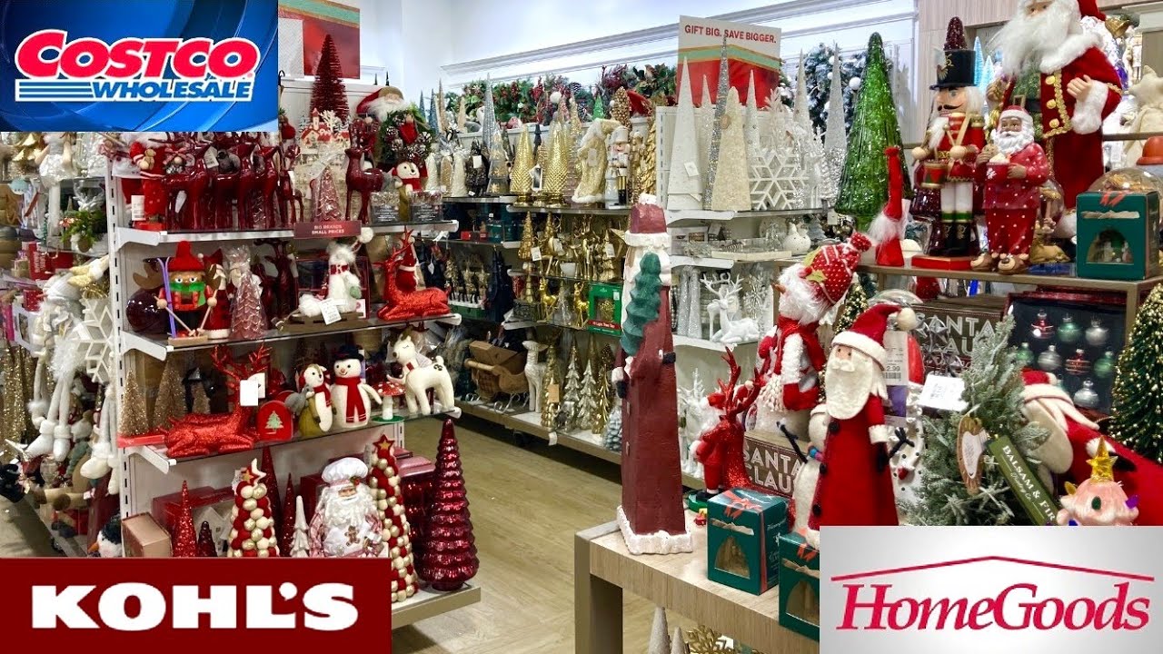 HOMEGOODS COSTCO KOHL'S CHRISTMAS DECORATIONS HOME DECOR SHOP WITH ME ...