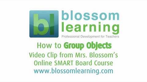 Grouping Objects on a SMART  Board - from Blossom Learning