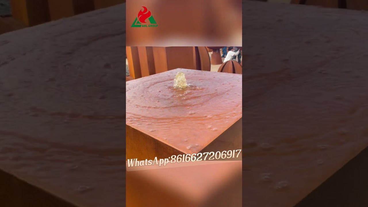 Backyard Corten Metal Water Fountain 