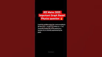 JEE Mains Physics Most Important Concepts🔥 JEE Mains 2025 Simple Harmonic Motion #shorts