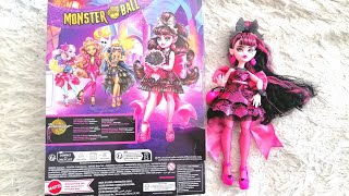 Monster High Monster Ball Draculaura Doll Review and Unboxing