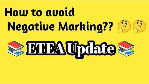 ETEA Update About Negative Marking| How To Attempt the test| How to avoid Negative Marking|ETEA Test