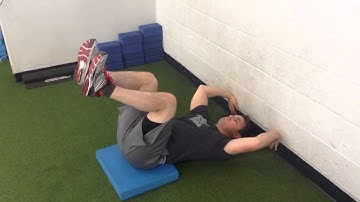 Deadbug w/less than 90 hip flexion