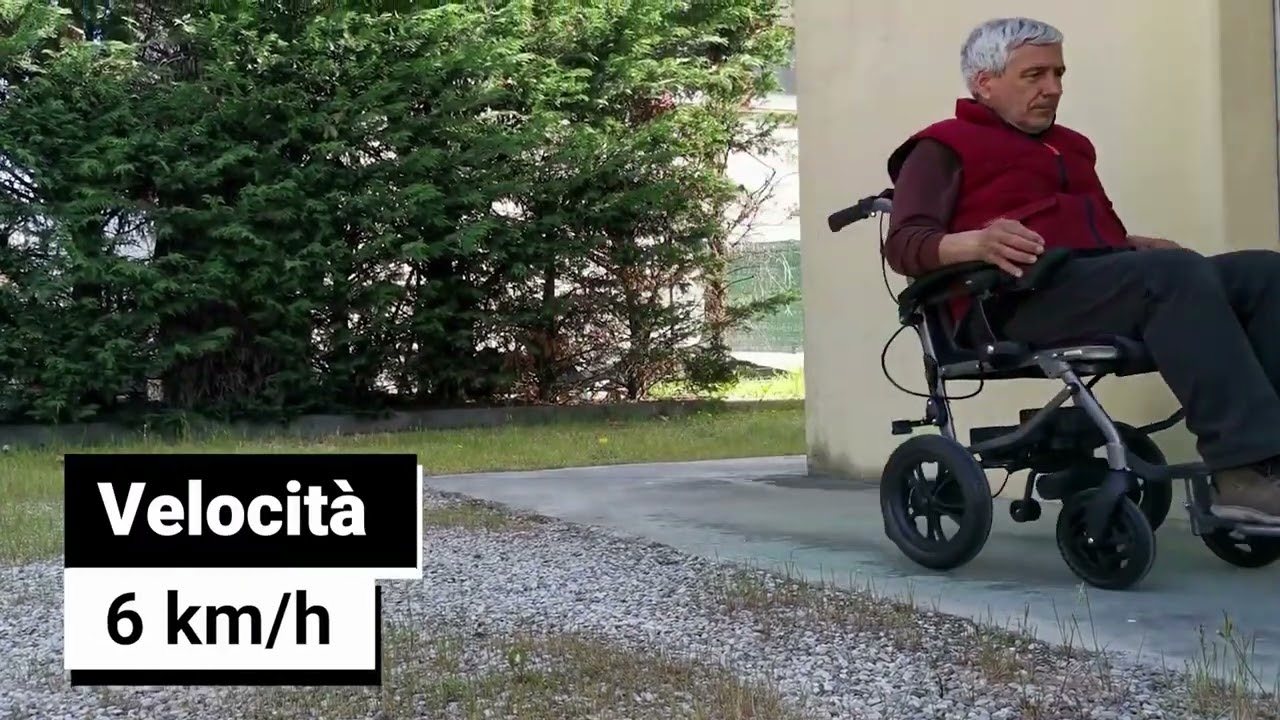 HEWXWX Sedia A Rotelle Elettrica, Leggera (14 kg), Pieghevole