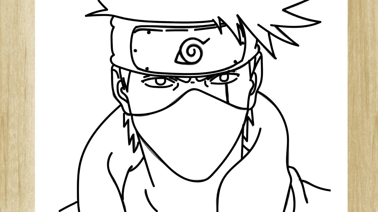 rosto 1  Naruto desenho, Kakashi desenho, Desenhos para colorir naruto