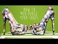 DIY Comic Book Mod Podged Shoes DIY Comic Book Mod Podged Shoes