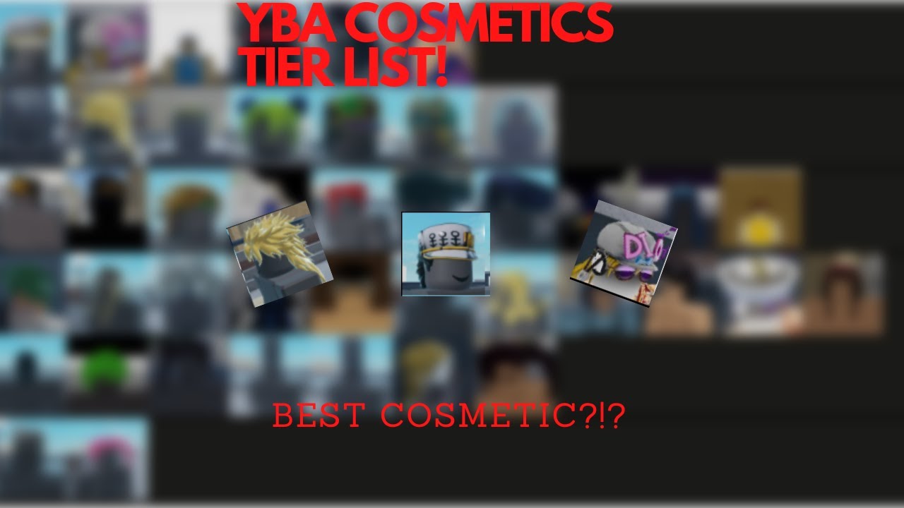 🤠YBA🤠COSMETIC TIER LIST! JP4-DOPEY 