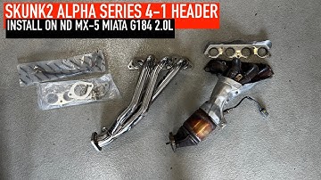 Skunk2 Alpha Header Install - ND MX-5 Miata