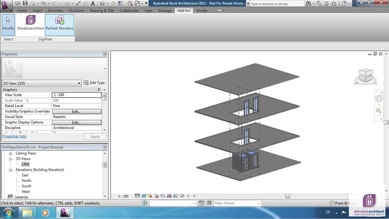 Elevator Revit