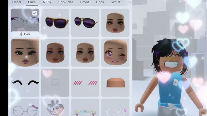 POV: You can create a face in roblox (Credits to: @🌟Star code “LAV”