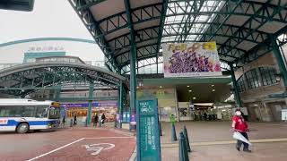 【駅前シリーズ】 JR山陽本線・可部線 横川駅　広島電鉄 横川駅停留場　JR & Hiroshima Electric Railway, Yokogawa Station　(2022.12)