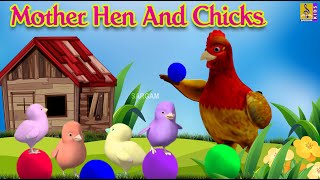 Mother Hen And Chicks Animation Movie | Animated Stories For Kids