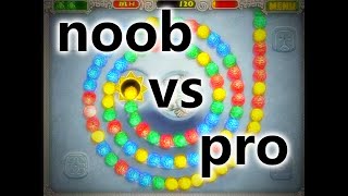 Zuma Deluxe: noob vs pro