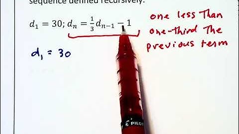 8.1b - Recursive Sequences