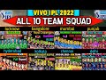 IPL 2022 All Team Squad | Vivo IPL 2022 All 10 Team Squad | CSK, RCB, MI, SRH Squad 2022