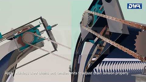 Rotary trash bar screens