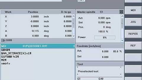 Sinumerik Trace Tool for HMI Advanced