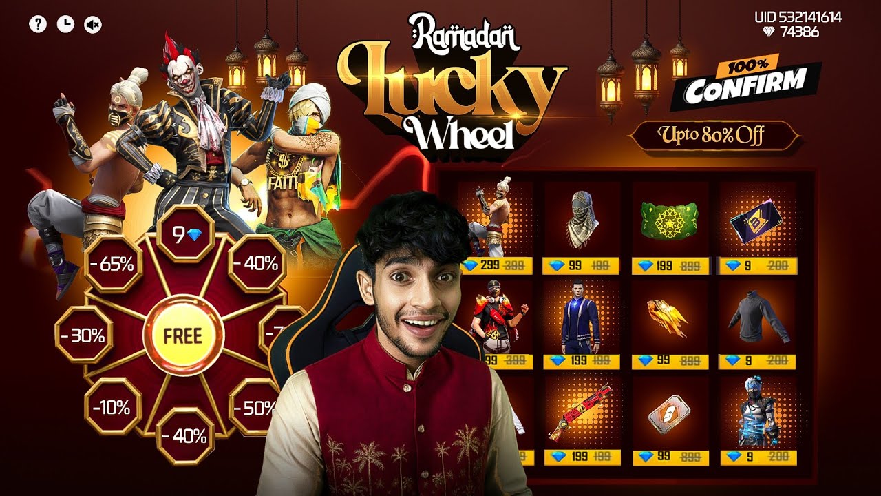 RAMADAN LUCKY WHEEL ✨️ Free Fire Max