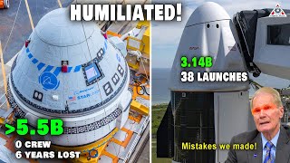 Humiliated! Boeing spent billions of dollars on Starliner but never beat SpaceX, NASA gives up!