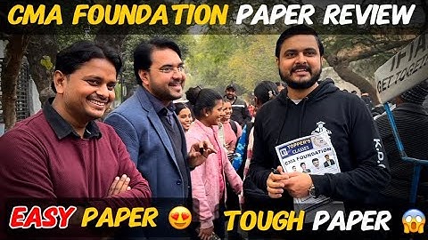 CMA foundation Paper Review CMA foundation December 2025 Easy or difficult 