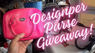 Giving away 1 of 2 designer purses I found in the trash