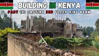 CASTING THE SECOND FLOOR RING BEAM
