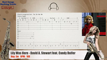 🎷  Lily Was Here - David A. Stewart feat. Candy Dulfer Sax Backing Track with chords and lyrics