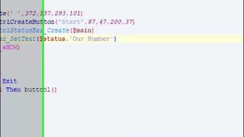 AutoIT Coding Tutorial Eight : GUI Status Bars