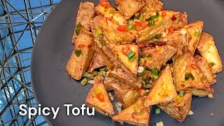 Golden Crispy Tofu Recipe | Garlic And Chili Peppers | Track Me Down