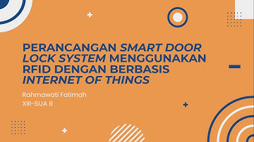 Perancangan Smart Door Lock System Menggunakan RFID dengan Berbasis Internet of Things