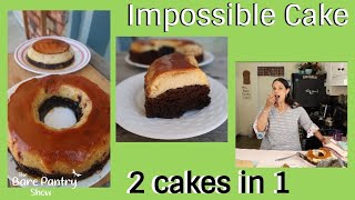 Chocoflan or “the impossible chocolate cake” and “magic mexican
flan cake,” is a combination of cake on the bottom with luscious
o...