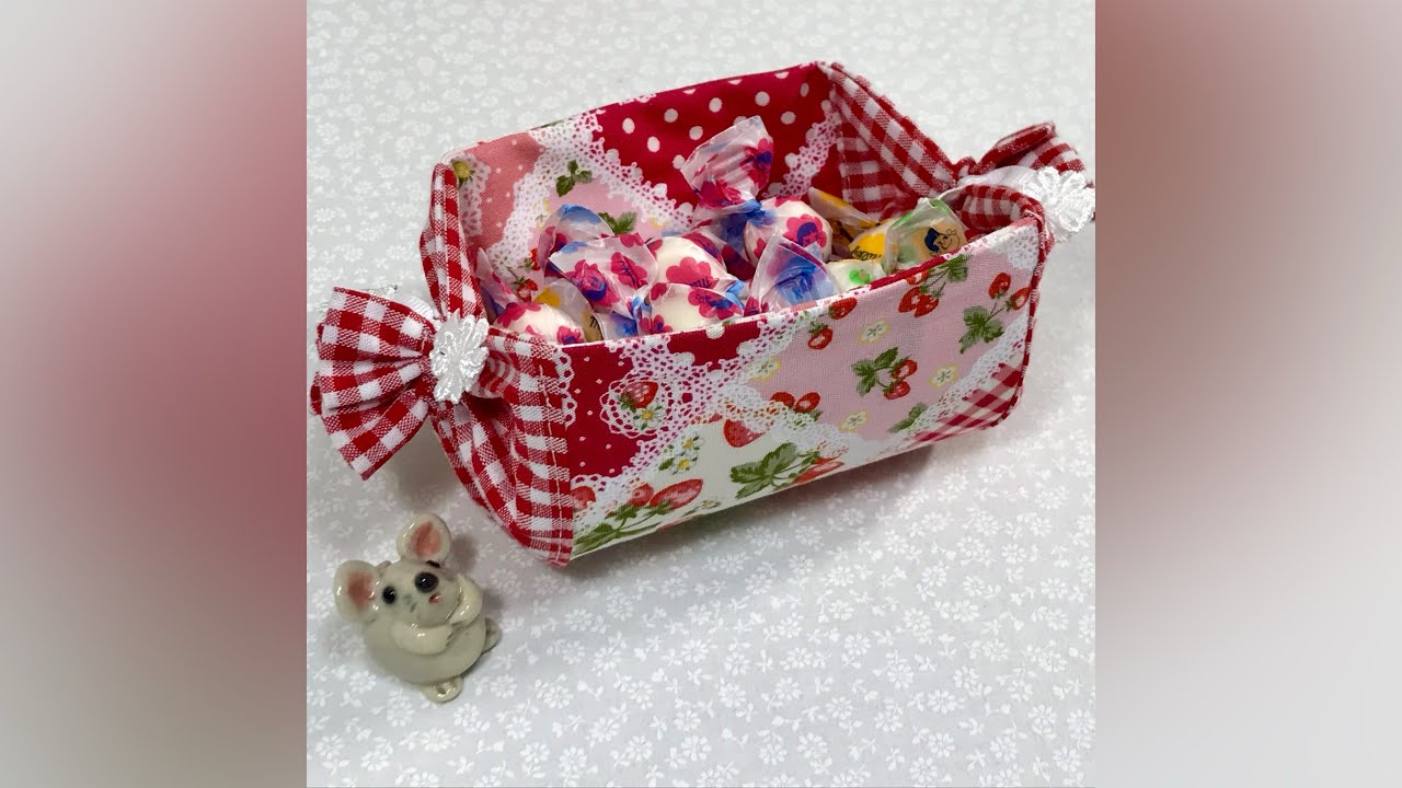 ゆりかごみたい💕まっすぐ縫うだけの小物入れ⭐️Like a cradle💕A container that can be easily sewn in a straight line