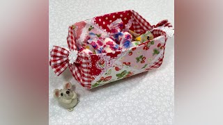 ゆりかごみたい💕まっすぐ縫うだけの小物入れ⭐️Like a cradle💕A container that can be easily sewn in a straight line