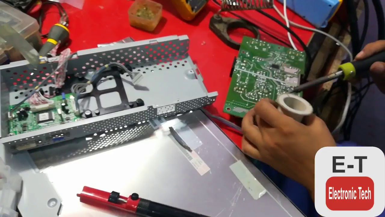 HOW TO REPAIR LG 21 INCH LCD MONITOR LIGHT BLINK NO DISPLAY