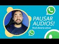 🔥 COMO ATIVAR! NOVA atualização no WhatsApp PAUSAR GRAVAÇÃO AUDIO E CONTINUAR! 👏