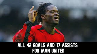 Louis Saha / All Goals and Assists for Manchester United