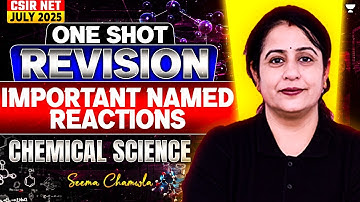 Named Reactions One Shot Revision | CSIR NET Chemistry June 2025 One Shot Revision | Seema Chawla