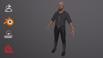 Lowpoly 3D Game Ready Rigged Character