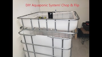 DIY Aquaponic System Chop & Flip IBC Build! Preview of full vedio!