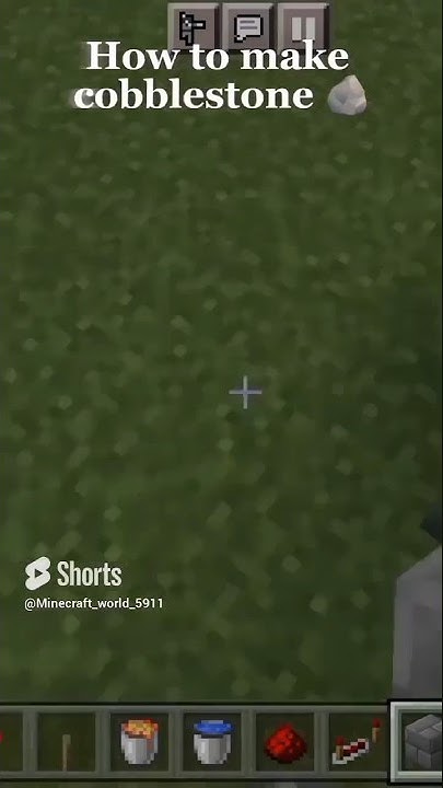 automatic cobblestone machine in Minecraft #shorts #youtube #minecraft ...