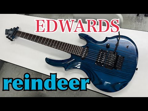 EDWARDS レインディア　reindeer エレキベース シースルーブルー EDWARDS レインディア reindeer エレキベース シースルーブルー