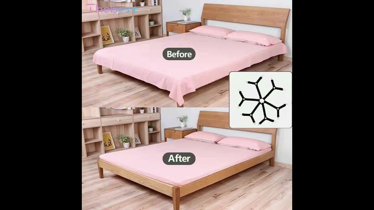 6-side buckle sheet clips Suspender fasteners Adjustable elastic sheet straps Mattress fasteners