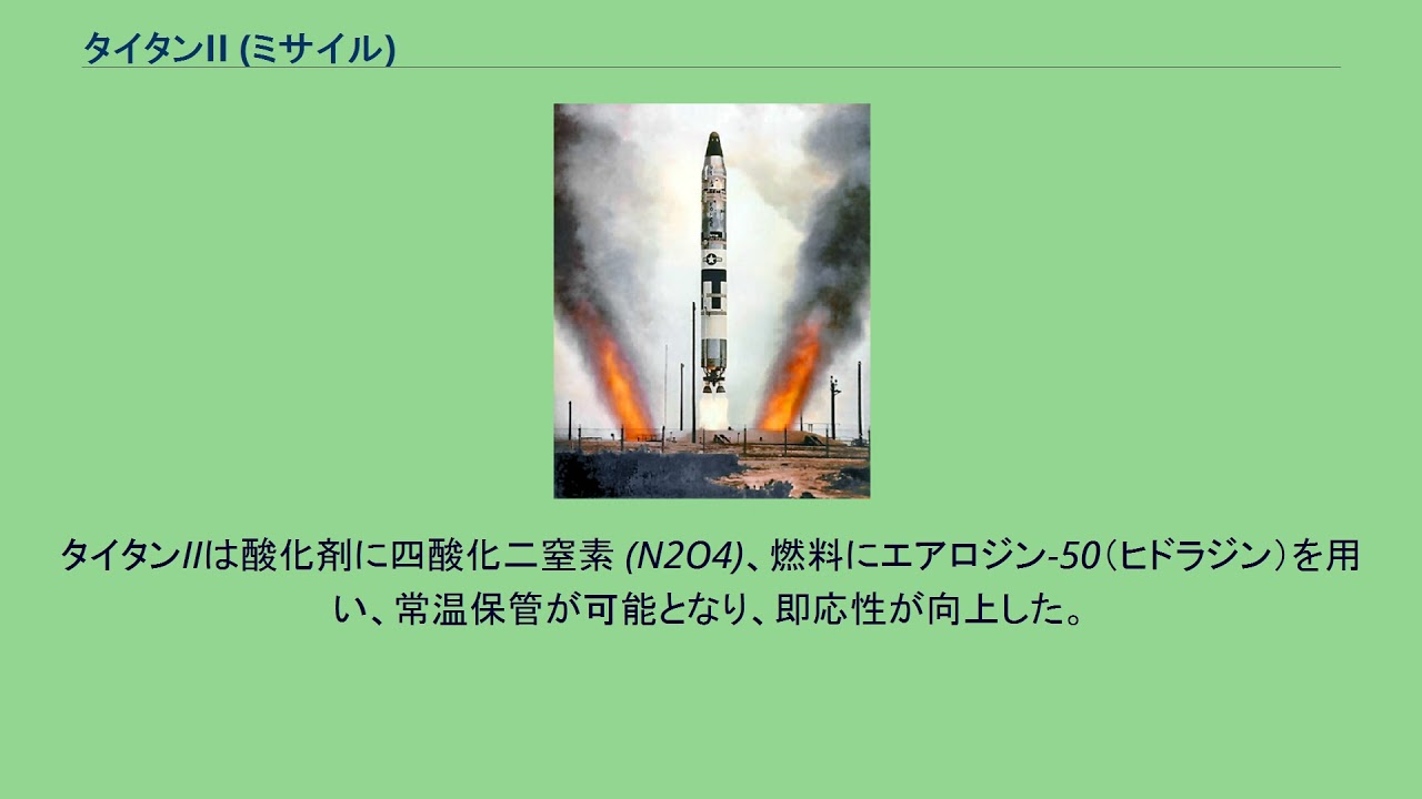 タイタンii ミサイル Youtube
