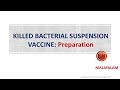 Vaccine Part 3: Killed Bacterial suspension: Cholera, Typhoid, Pertussis & Plaque vaccine: MALAYALAM