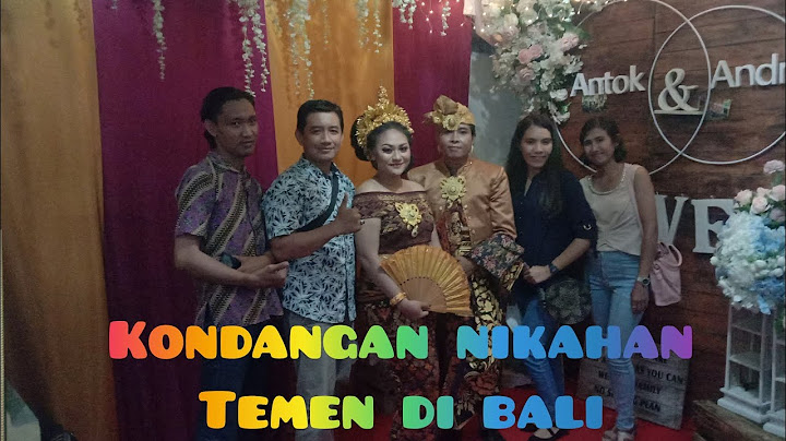 KONDANGAN KE ACARA NIKAHAN KOMANG DI BALI.